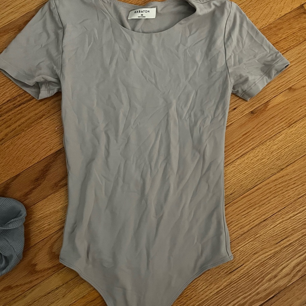 Babaton Light Gray Bodysuit